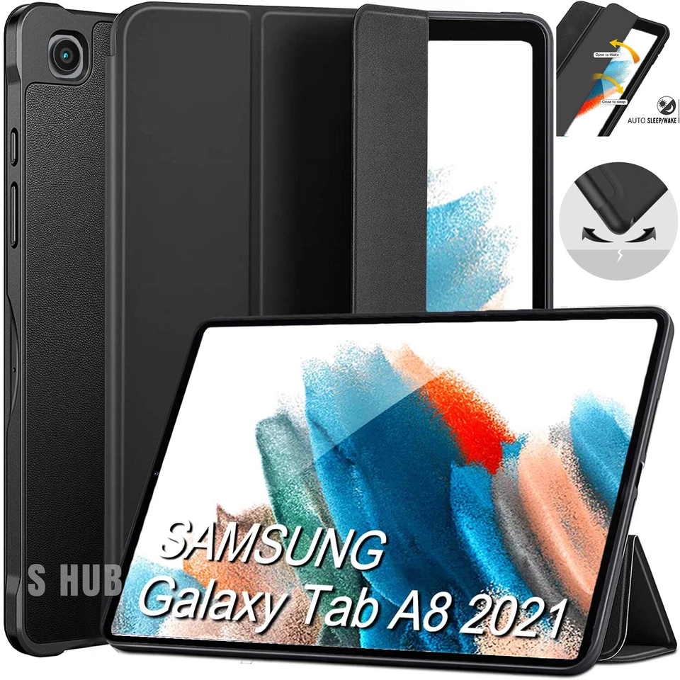 For Samsung Galaxy Tab A8 10.5 X200 X205 Leather Magnetic Smart Stand Case Cover - Image 1 of 1