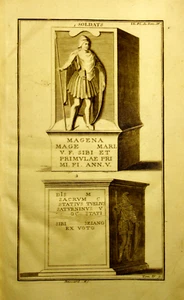 1724,Bernard MONTFAUCON...SOLDATEN..BOISSARD MS..Band IV 9.Cm 33x19.Inkl/Kupfer.ETNA - Bild 1 von 2