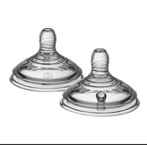 Tommee Tippee Closer to Nature Baby Bottle Nipples, Breast-Like, Anti-Colic Valv - Picture 1 of 6
