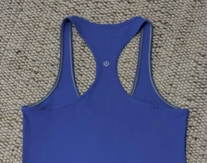 Lululemon Women's Cool Racerback Tank Top Blue Size 10 - Picture 1 of 7