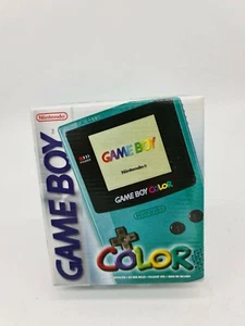 RARE NEUF NEW GAME BOY GAMEBOY COLOR GBC TEAL CONSOLE OVP BOXED BOITE SEALED - Foto 1 di 12