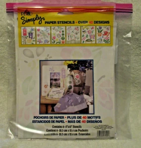 Plantillas de papel Plaid Enterprises Inc~8,0" x 10,0"~Más de 40 diseños~usadas~2000 - Imagen 1 de 5