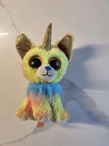 TY Beanie Boos Yips der Chihuahua Einhorn Hund weiches Plüschtier 6 Zoll  - Bild 1 von 2