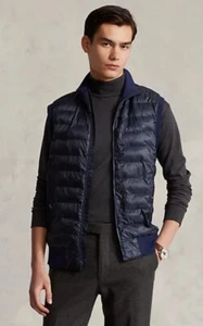Ralph Lauren Herringbone-Print Hybrid Vest, Men's Size L - Picture 1 of 8