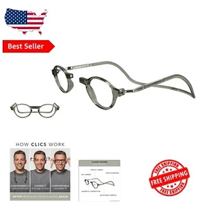 Unique Magnetic Reading Glasses with Scratch-Resistant Lenses - Classic S-M Fit - Picture 1 of 9