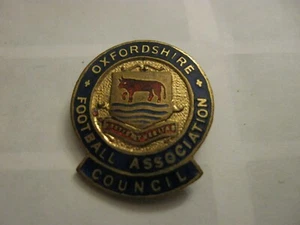 SELTENE ALTE OXFORD COUNTY FOOTBALL ASSOCIATION COUNCIL (1) EMAILLE BROSCHE ANSTECKNADEL ABZEICHEN - Bild 1 von 2
