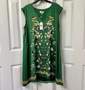 M.S.S.P. Etuikleid aus Strickjersey mit Blumenmuster, Größe XL - Bild 1 von 4