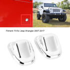 .2pcs Car Windshield Wiper Spray Nozzle Trim Cover Protector Fit For Jeep