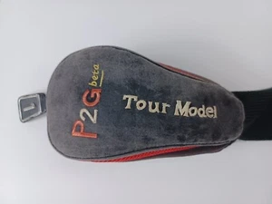 P2G Beta Tour Model 3 Wood Golf Club Headcover Head Cover Black Red Grey - Picture 1 of 5