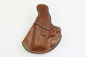 Desantis Cozy Partner 028 N2 Left Hand Tan Leather Belt Holster for Springfield - Picture 1 of 3