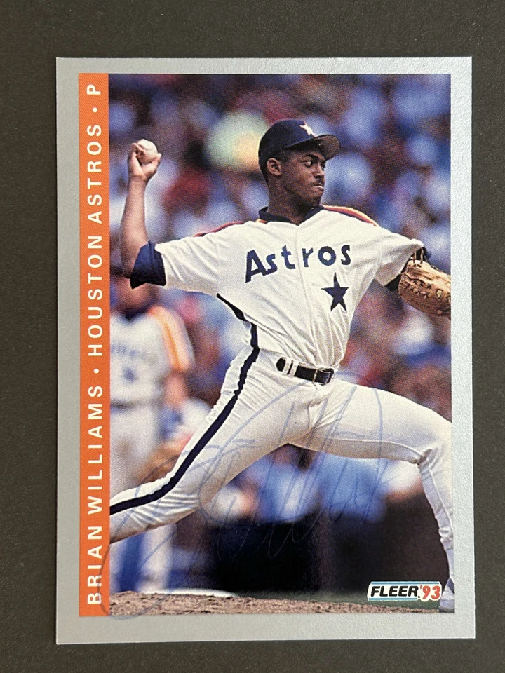 Brian Williams Autograph Signed 1993 Fleer Houston Astros - Image 1 of 1