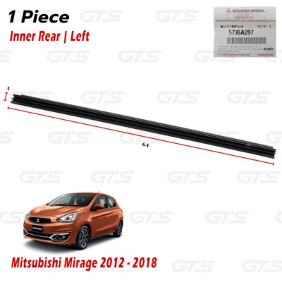 For Mitsubishi Space Star 2012 18 Rear Lh Inner Weatherstrip Door Belt - Image 1 of 4