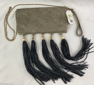 Nuevo Bolso de Mano Republic Vegano Borde Cadena Extraíble Correa al Hombro - Imagen 1 de 9