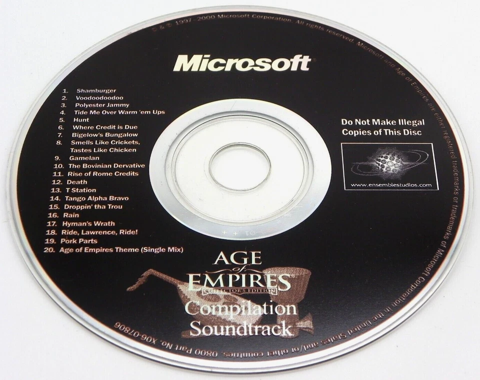 Microsoft Age of Empires Collector's Edition Compilation Soundtrack 2000 CD Only - Image 1 of 1