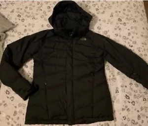 NORTH FACE women’s Black ‘heavenly’ down padded coat jacket. Sz Large, uk 10-12 - Picture 1 of 8