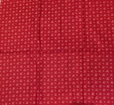 Waverly Inspirations Screen Print Red & White Cotton Fabric 1 1/4 yds 44” Wide - Image 1 of 3