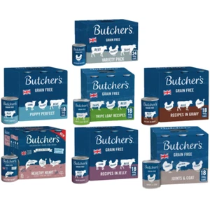 Butchers Delicious Wet Dog Food Cans Tasty Flavour Variety 18x400g - All Types - Picture 1 of 15