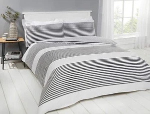 Sanctuary 100% Cotton HARPER SUPERKING Duvet Cover and Pillowcase Bedding Set. - Picture 1 of 6