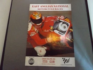 1994 SNETTERTON PROGRAMME 24/4/94 - EAST ANGLIAN NATIONAL MOTORCYCLE RACES - Picture 1 of 1