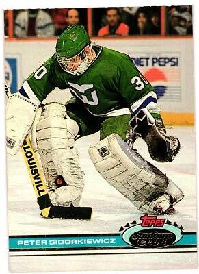 1991-92 Stadium Club #125 Peter Sidorkiewicz Hartford Whalers - Image 1 of 2