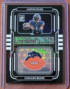 JUSTIN FIELDS 12/25 Black Pandora Prizm 2022 Donruss Optic LL-11 Legendary Logos - Picture 1 of 2