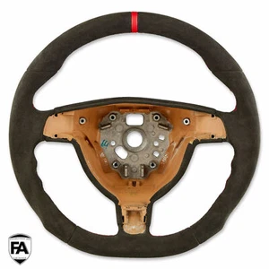 Airbag redondo anillo rojo para volante deportivo Porsche Alcantara 911 997 987 12h - Imagen 1 de 3