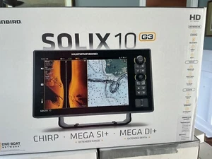 Humminbird Solix 10" G3 MSI+ DI - BRAND NEW/Sealed/Warranty W/ Transducer - Picture 1 of 8