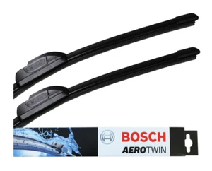 Isuzu D Max Front Windscreen Wiper Blade Set 2002 to 2019 BOSCH AEROTWIN - Picture 1 of 14