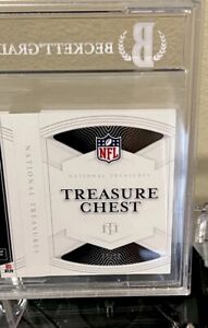 2021 National Treasures TREASURE CHEST 24 Patch QB Game Used Prime Patch /25 BGS