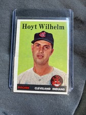 1958 Topps Hoyt Wilhelm Set Break Card # 324 Cleveland Indians