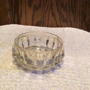Antique Flint Glass Deep Diamond Master Round Salt Cellar - Picture 1 of 6