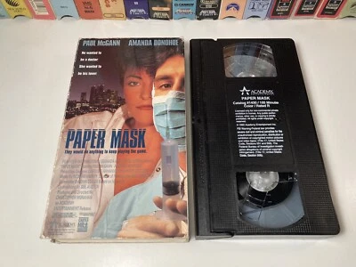 Paper Mask British Thriller VHS 1990 Paul McGann Amanda Donohoe Academy Video - Imagem 1 de 4