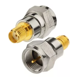 10-Pack SMA Female to F Type Male RF Connector Adapter for ATSC TV Coaxial Cable - Picture 1 of 4