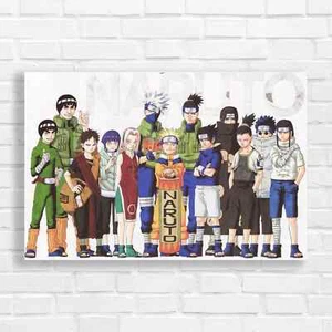 Naruto Anime Cast Canvas Print Large Picture Wall Art - Picture 1 of 12