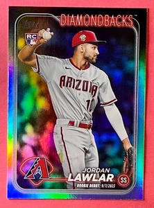 2024 Topps Update Rookie Debut US41 Jordan Lawlar Rainbow Foil Diamondbacks RC - Bild 1 von 2