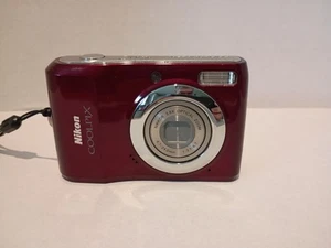 Nikon Coolpix L20 10.0MP Digital Camera Point Shoot Red Tested - Picture 1 of 10