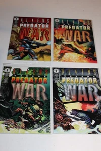Complete Set Aliens Vs Versus Predator War 1 2 3 4 1995 NM BOARDED Horror - Picture 1 of 7