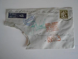 Raketenpost Roberti RV3 de Schelde geflogen 4.9.1935 Space - Bild 1 von 2