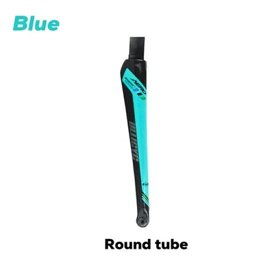 700x25C Thru Axle Road Bike Carbon Hard Fork Round/Tapered Tube Front Fork - Image 1 of 4