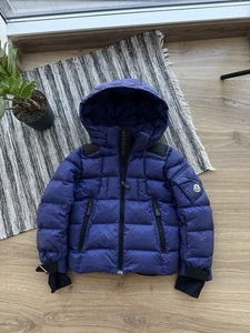 Moncler Sancy Giubbotto Puffer Alaska Blue Down Jacket Size 6Y Kids Boys Men - Picture 1 of 17