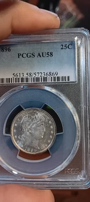 1896 PCGS AU 58 Looks 63! - Image 1 of 2