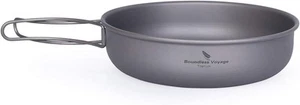 Boundless Voyage 7 inch Titanium Frying Pan Plate Dish with Folding Handle - Picture 1 of 8