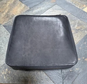 *~This Is Ground Grande Tech Dopp Kit ~ Skóra węglowa ~ Wyprodukowano w USA ~ 249 USD - Zdjęcie 1 z 10