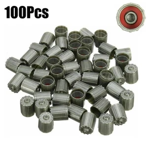New Practical Rear Valve Stem Cap TPMS Tire Cover 100 Pcs Accessories Kit - Picture 1 of 7