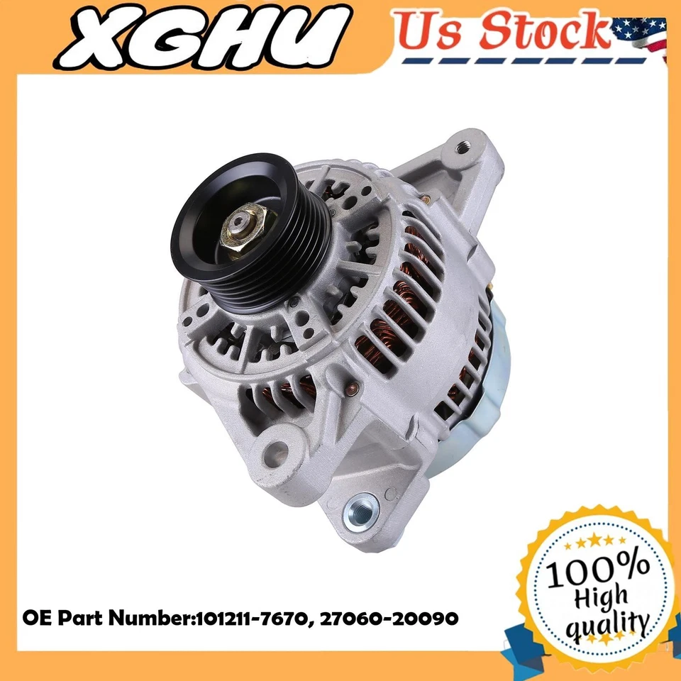 New Alternator for Toyota Sienna 1998 1999 2000 2001 2002 2003 3.0L 27060-20090 Foto 1 de 4