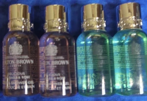 Molton Brown 4pc: Delicious Rhubarb & Rose, Wild Mint Lavandin Shower Gel - Imagen 1 de 2