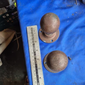 Vintage Reclaim Messing Türklinken x 2 viktorianische Terrasse Renovierung - Bild 1 von 4