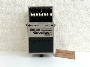 BOSS GEB-7 Bass Equalizer EQ 50Hz-10KHz Bass Guitar Effect Pedal Tested Used JP - Picture 1 of 15