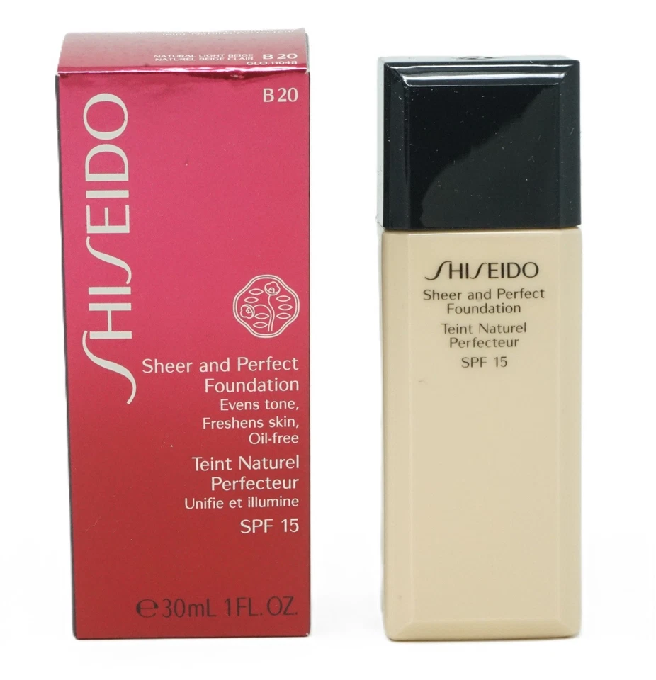 Shiseido Sheer and Perfect Foundation SPF15 / 30ml / B20 - Bild 1 von 1