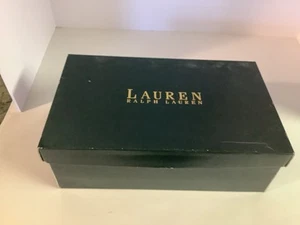 Lauren Ralph Lauren sandali espadrillas donna punta chiusa zeppa tacco 9,5 B - Foto 1 di 8